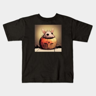 A rat in a pumpkin Kids T-Shirt